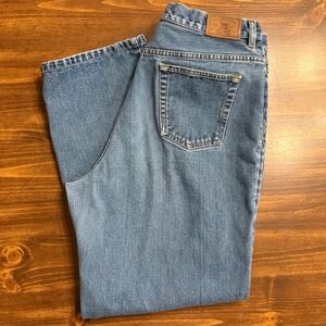 Lauren Ralph Lauren Women Medium Wash Straight Leg Denim Jeans Blue Size 14